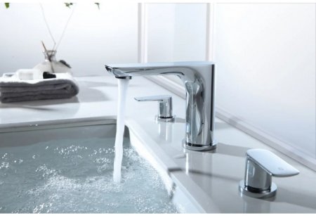 Cмеситель для раковины GANZER GZ21015F WHITE/CHROME 