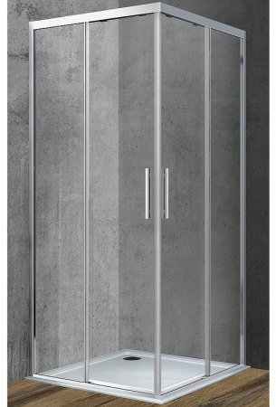 Душевой уголок Vincea Soft 90x90 VSS-3SO900CL профиль Хром стекло прозрачное 