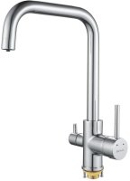 Смеситель для кухни с подключением фильтра Shevanik S228, хром