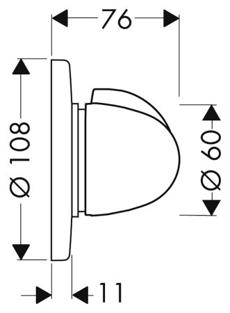 Смеситель Hansgrohe Trio/Quattro E 15931000 для ванны с душем 