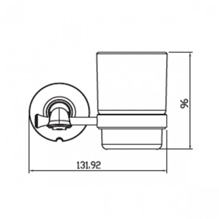 Стакан для зубных щеток Kaiser KH-4005 Бронза 