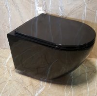 Унитаз подвесной CeramaLux 2196-18N черный