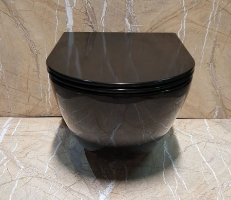 Унитаз подвесной CeramaLux 2196-18N черный 