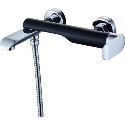 Смеситель для ванной Ganzer GZ22031C Черный / Хром 