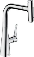 Смеситель Hansgrohe Metris Select M71 73822000 для кухонной мойки, хром