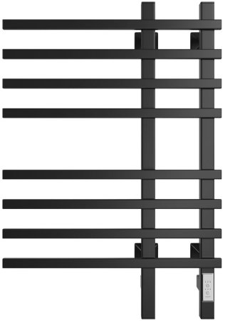 Полотенцесушитель электрический ДВИН LX plaza neo 80/50 К диммер квадрат, чёрный матовый (4657771770913) 