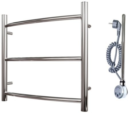 Электрический полотенцесушитель Point Афина PN04155E П3 500x500 левый/правый Хром 