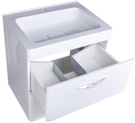 Тумба под раковину Style Line Каре 70 СС-00002269 Люкс Plus подвесная Белый 