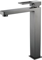 Смеситель для раковины высокий  Raffine F1196T, оружейная сталь