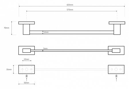 Полотенцедержатель Bemeta Plaza 118104042 