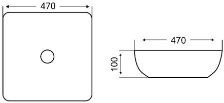 Раковина-чаша WeltWasser Elbach 21833 47 10000004577 Белый глянец 