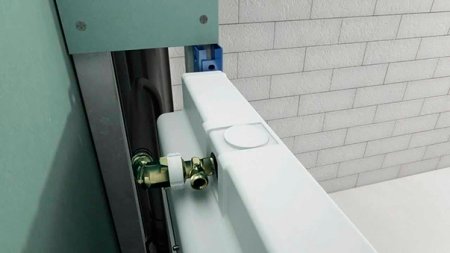 Система инсталляции для унитазов Geberit Duofix UP182 458.161.21.1 4 в 1 с кнопкой смыва 