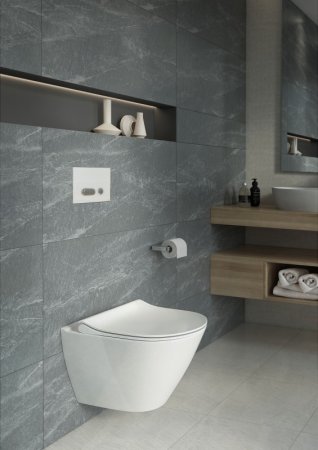 Кнопка смыва Cersanit INTERA P-BU-INT/Whg/Gl белая 