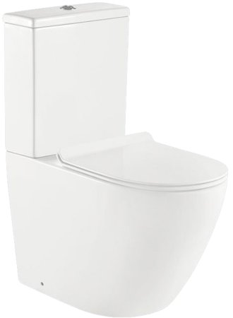 Унитаз компакт BelBagno Sfera-R BB2141CPR без бачка и сиденья 