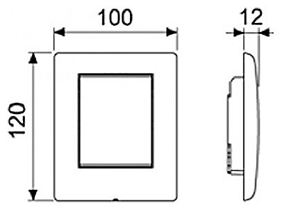 Кнопка смыва TECE Planus Urinal 9242312 для писсуара, белая матовая 