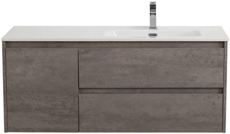 Тумба с раковиной BelBagno KRAFT-1000-2C-1A-SO-CG-R Cemento Grigio 