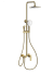 Душевая система с техническим душем WONZON & WOGHAND, Брашированное золото (WW-A30874-BG) 