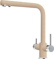 Смеситель для кухонной мойки Zorg Sanitary ZR 348 YF хром, кварц