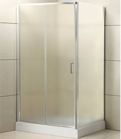 Душевой уголок BelBagno Uno 120x80 UNO-AH-1-120/80-P-Cr профиль Хром стекло рифленое 