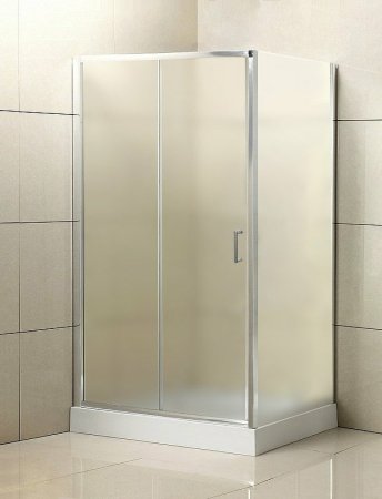 Душевой уголок BelBagno Uno 120x80 UNO-AH-1-120/80-P-Cr профиль Хром стекло рифленое 