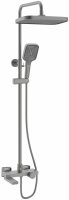Душевая система с термостатом Rose R1896T, пепельный