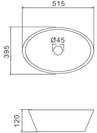Раковина-чаша Gappo 52 GT306 Белая 