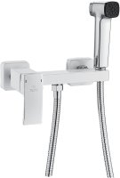 Гигиенический душ со смесителем Rose R1505F-1, белый/хром