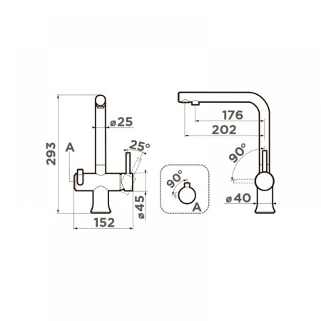 Смеситель для кухни Omoikiri Hotaru-IN-G os4199 Нержавеющая сталь 