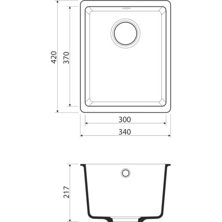 Мойка для кухни Omoikiri Kata-34-U-MA 4993377 Марципан 