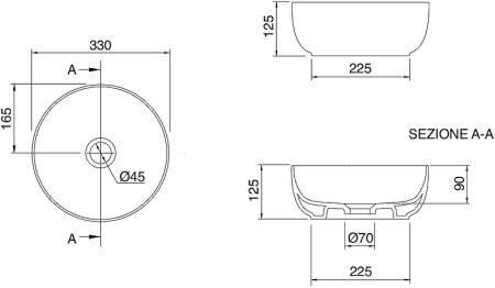 Раковина-чаша Scarabeo Glam 33 1808 Белая 