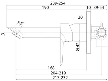 Смеситель для раковины IDDIS встраиваемый Cloud (CLOSB00i65) 