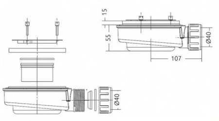 Сифон для поддона Radaway HS1 