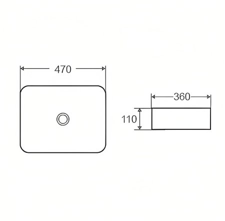 Раковина-чаша D&K Berlin 47 DT1431216 Белая 