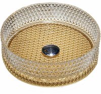 Раковина-чаша Vincea 40 VBS-5GL04 Прозрачная Золото