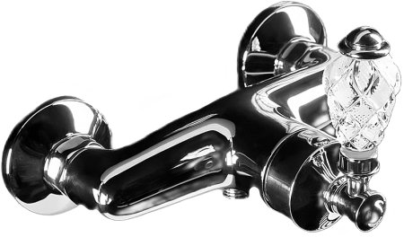 Смеситель для душа Boheme Vogue Crystal 224-CRST Хром 