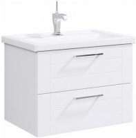 Тумба под раковину Aqwella Манчестер 70 MAN01072 подвесная Белый глянец