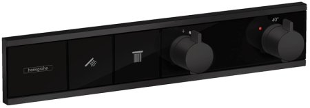 Смеситель для душа Hansgrohe RainSelect 15380670 с термостатом Черный матовый 