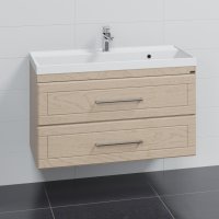 Тумба Санта Венера 100 бежевый дуб с умывальником Classic 100