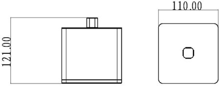Стакан для ватных дисков Boheme 10964-W-G Белый Золото 