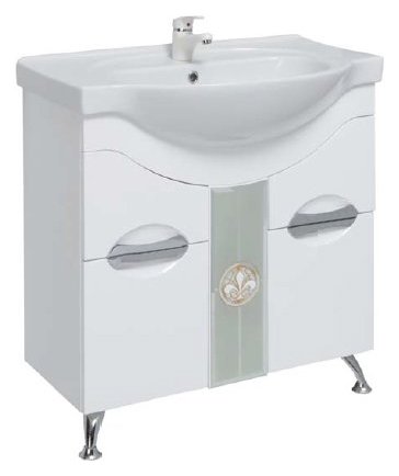 Тумба с раковиной Onika Флорена 80.13 белая 