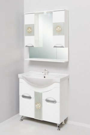 Тумба с раковиной Onika Флорена 80.13 белая 