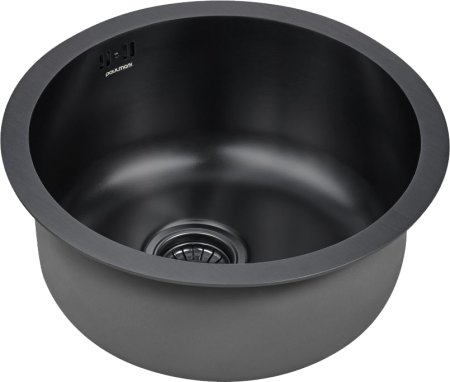 Мойка кухонная Paulmark Werra PM404646-GM вороненая сталь 