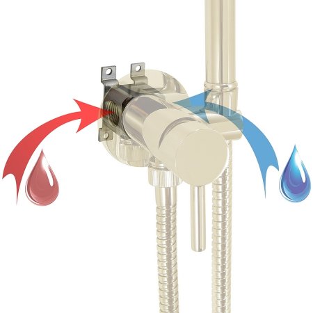 Гигиенический душ со смесителем Giulini Futuro FSH25BR Бронза 