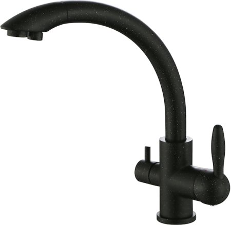 Смеситель для кухонной мойки Paulmark Essen Es213001-308 черный 