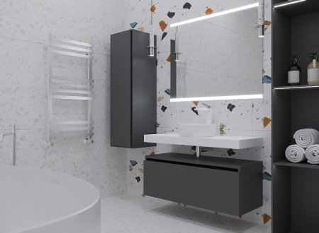 Столешница под раковину Boheme Armadi Art Flat 100 869-100 Белая 