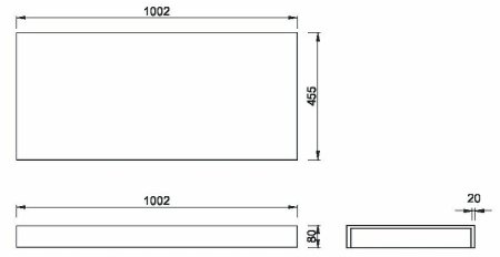 Столешница под раковину Boheme Armadi Art Flat 100 869-100 Белая 