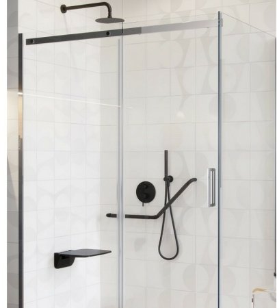 Душевая система Excellent Pi Arex AREX.SET.1245BL Черная матовая 