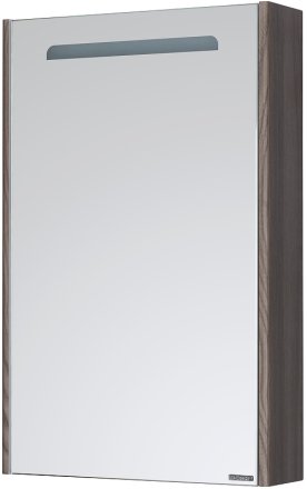 Зеркальный шкаф Aquaton Сильва 50 L 1A215502SIW5L с подсветкой Дуб макиато 
