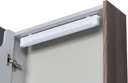 Зеркальный шкаф Aquaton Сильва 50 L 1A215502SIW5L с подсветкой Дуб макиато 