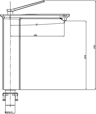 Смеситель Timo Halti 4111/00F для раковины 